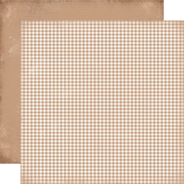 Simple Stories Simple Vintage Believe 12X12 Gingerbread Gingham Simple Stories Simple Vintage Believe 12X12 Gingerbread Gingham