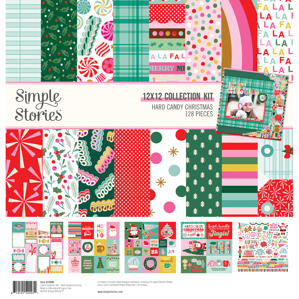 Simple Stories Hard Candy Christmas Collection Kit