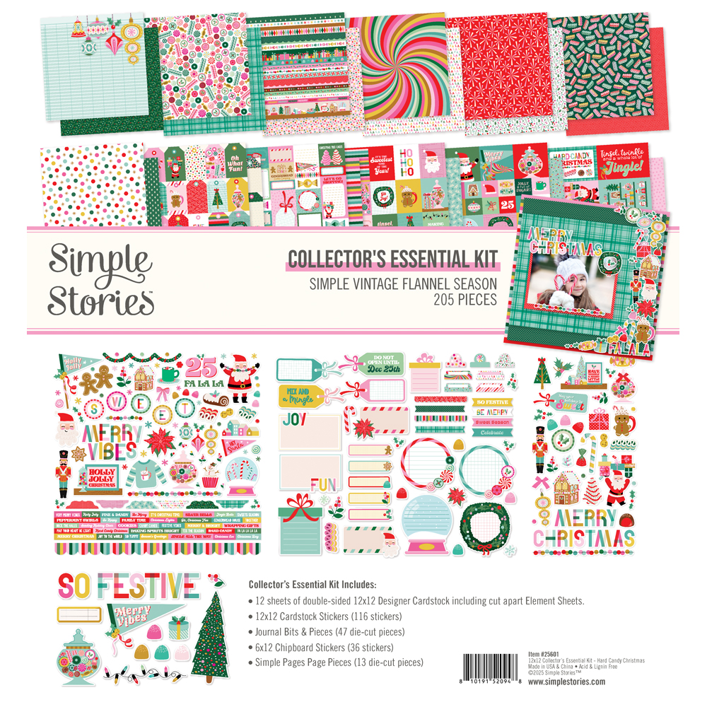 Simple Stories Hard Candy Christmas Collector's Essentialsl Kit