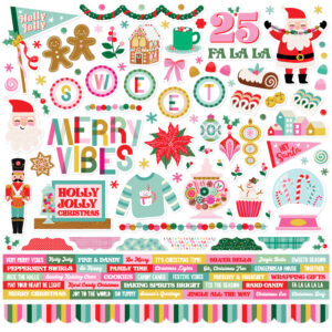 Simple Stories Hard Candy Christmas Cardstock Stickers