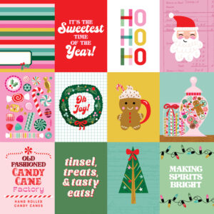 Simple Stories Hard Candy Christmas 12X12 3X4 Elements