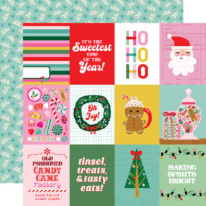 Simple Stories Hard Candy Christmas 12X12 3X4 Elements