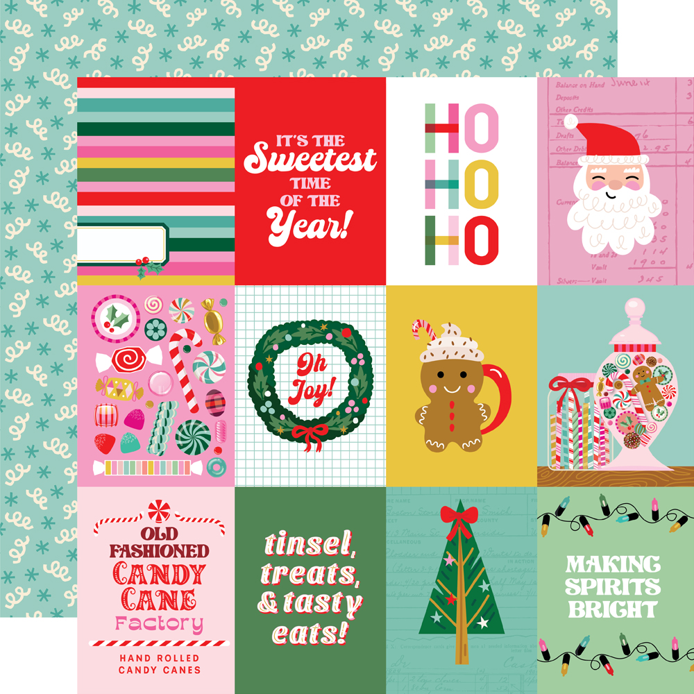Simple Stories Hard Candy Christmas 12X12 3X4 Elements