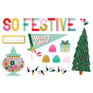 Simple Stories Hard Candy Christmas Simple Pages Page Pieces