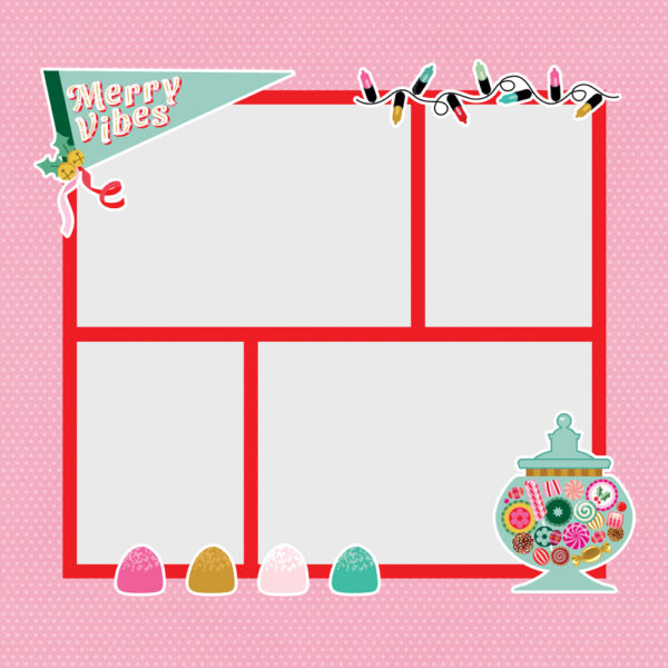 Simple Stories Hard Candy Christmas Simple Pages Page Pieces