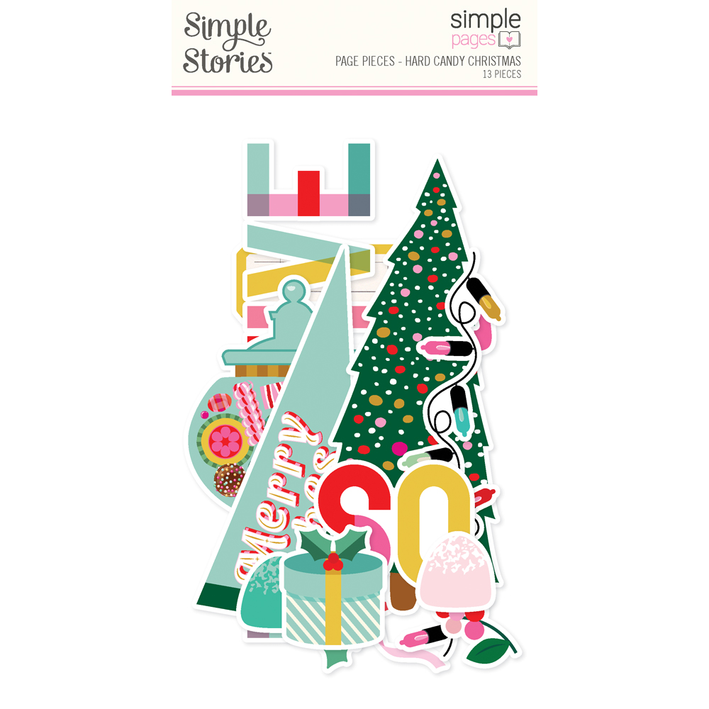 Simple Stories Hard Candy Christmas Simple Pages Page Pieces