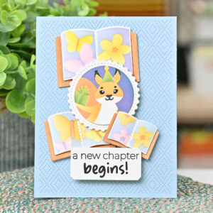 Waffle Flower Stencil Open Book Trio Butterfly