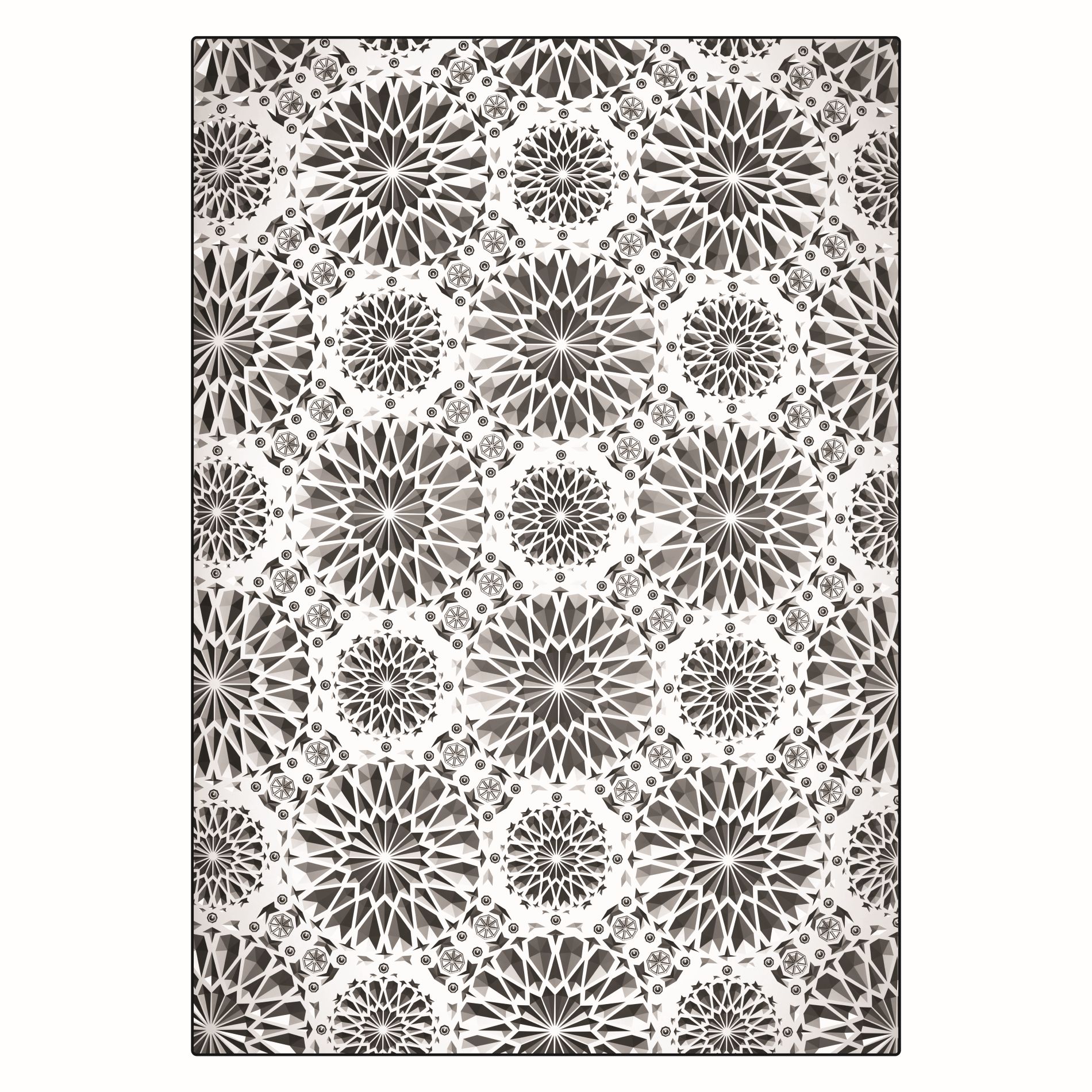 Sizzix Sizzix 3-D Texture Fades Embossing Folder Kaleidoscope Large/A5 By Tim Holtz