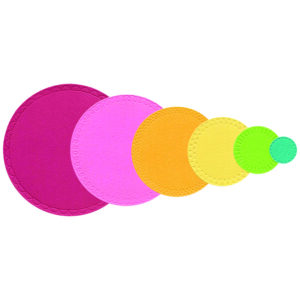 Sizzix Thinlits Die Set 6PK Border Party Circles By Catherine Pooler