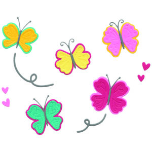 Sizzix Framelits Die Set 10PK Bright Butterflies #2 By Catherine Pooler