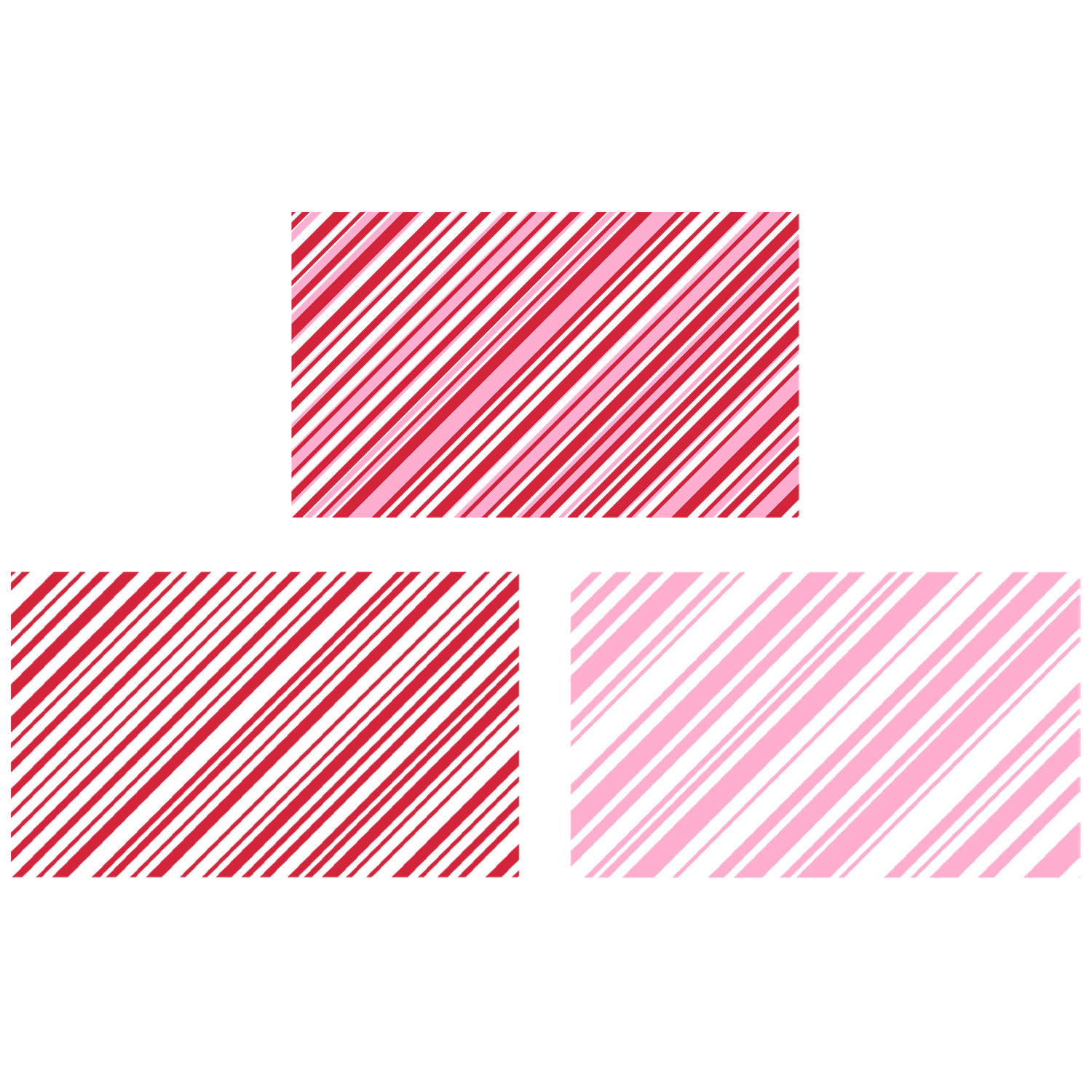 Sizzix 49&M Clear Stamps Set 2PK Candy Stripes By 49 and Market