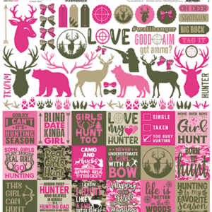 Reminisce Girls Who Hunt 12X12 Sticker