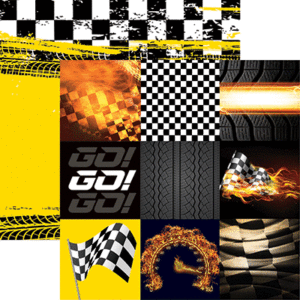 Reminisce Ready Set Go 12X12 Racing Wheels