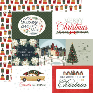 CB Christmas in the City 12X12 6X4 Journaling Cards