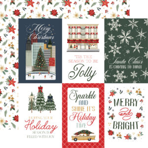 CB Christmas in the City 12X12 4X6 Journaling Cards