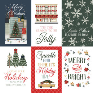 CB Christmas in the City 12X12 4X6 Journaling Cards