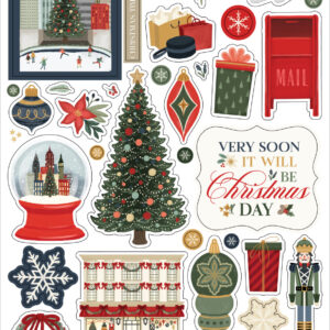 CB Christmas in the City 6X13 Chipboard Accents