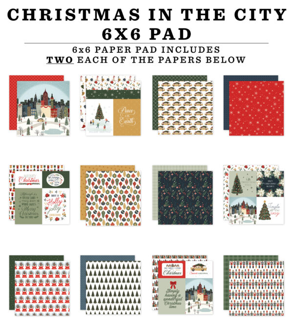 CB Christmas in the City 6X6 Paper Pad