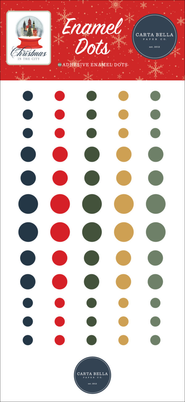 CB Christmas in the City Enamel Dots