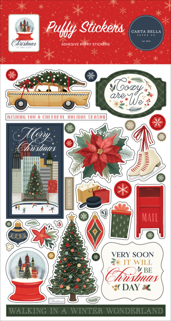 CB Christmas in the City Puffy Stickers
