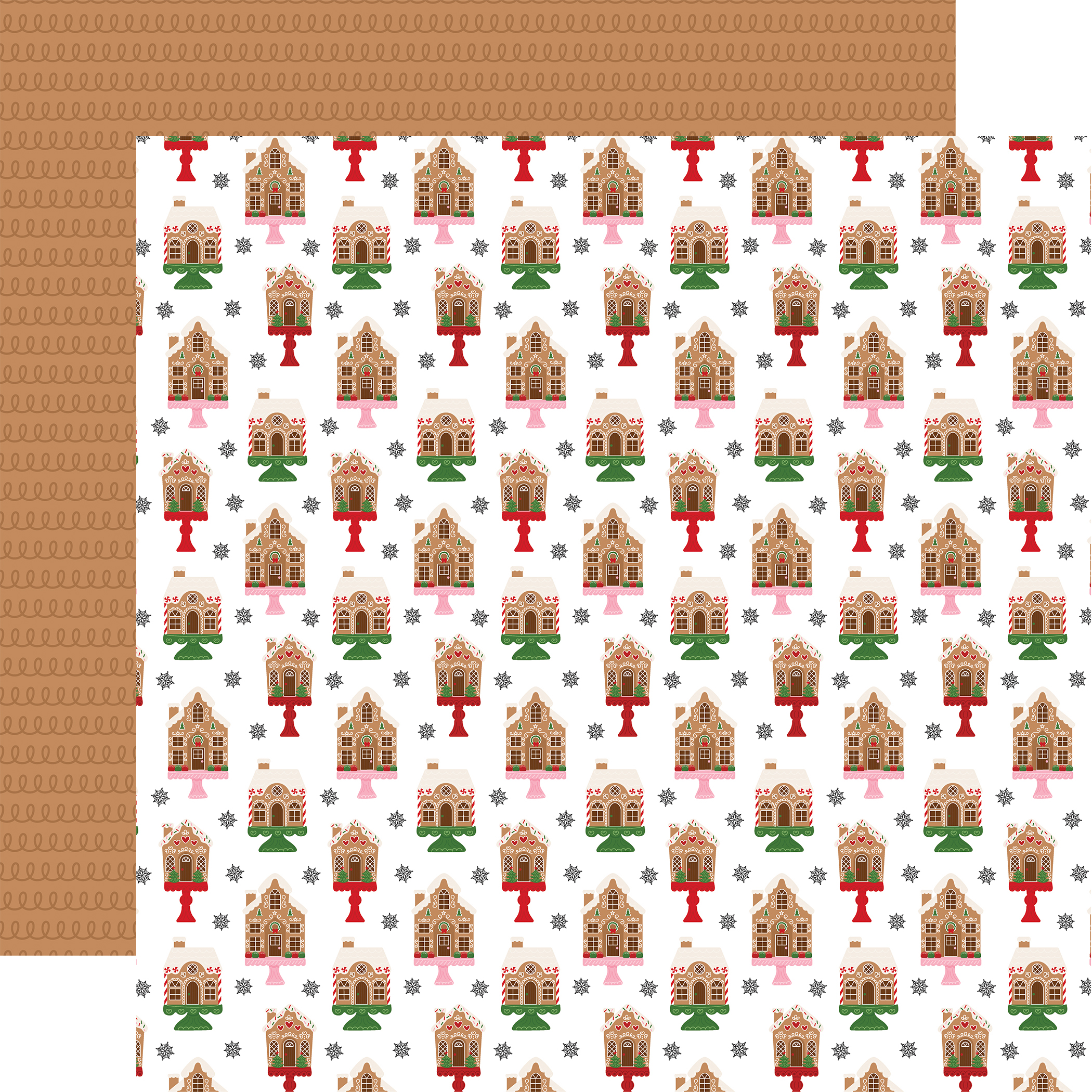 CB Santa's Christmas Delivery 12X12 Gingerbread Houses