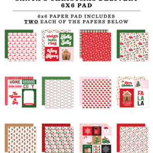 CB Santa's Christmas Delivery 6X6 Paper Pad