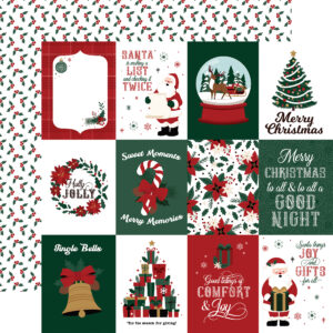 Ep Santa Claus 12X12 3X4 Journaling Cards