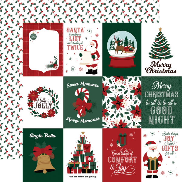 Ep Santa Claus 12X12 3X4 Journaling Cards Ep Santa Claus 12X12 3X4 Journaling Cards