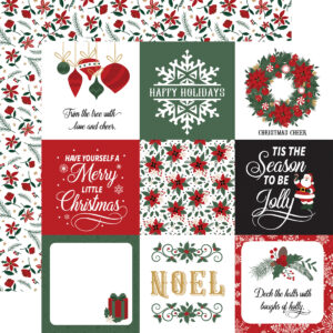 Ep Santa Claus 12X12 4X4 Journaling Cards