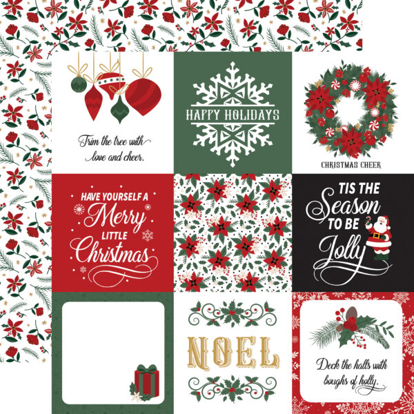 Ep Santa Claus 12X12 4X4 Journaling Cards Ep Santa Claus 12X12 4X4 Journaling Cards