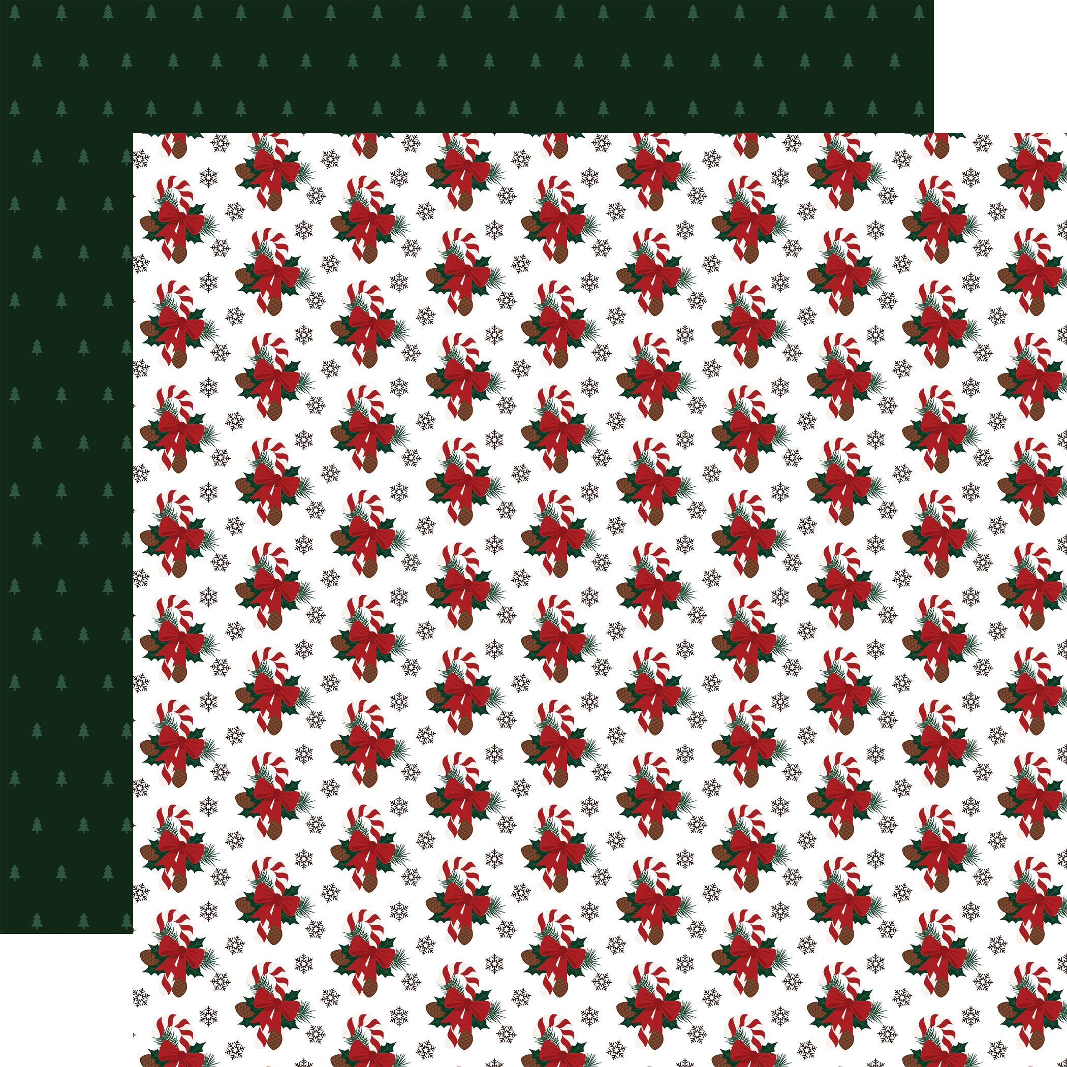 Ep Santa Claus 12X12 Candy Cane Bunches