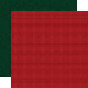 Ep Santa Claus 12X12 Red Dashed Plaid