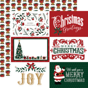 Ep Santa Claus 12X12 6X4 Journaling Cards