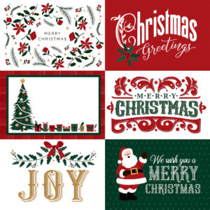Ep Santa Claus 12X12 6X4 Journaling Cards