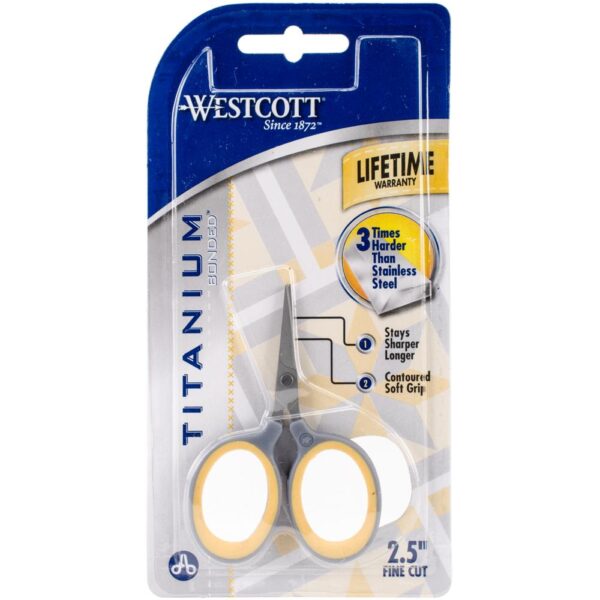 WESTCOTT TITANIUM BONDED FINE CUT SCISSORS 2.5 IN