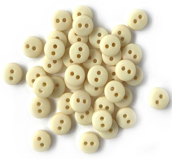 BUTTONS GALORE & MORE TINY LINEN BUTTONS