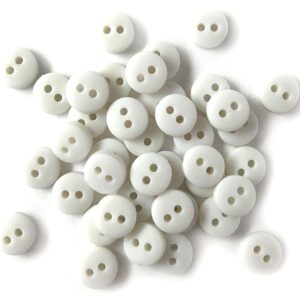 BUTTONS GALORE & MORE TINY WHITE BUTTONS
