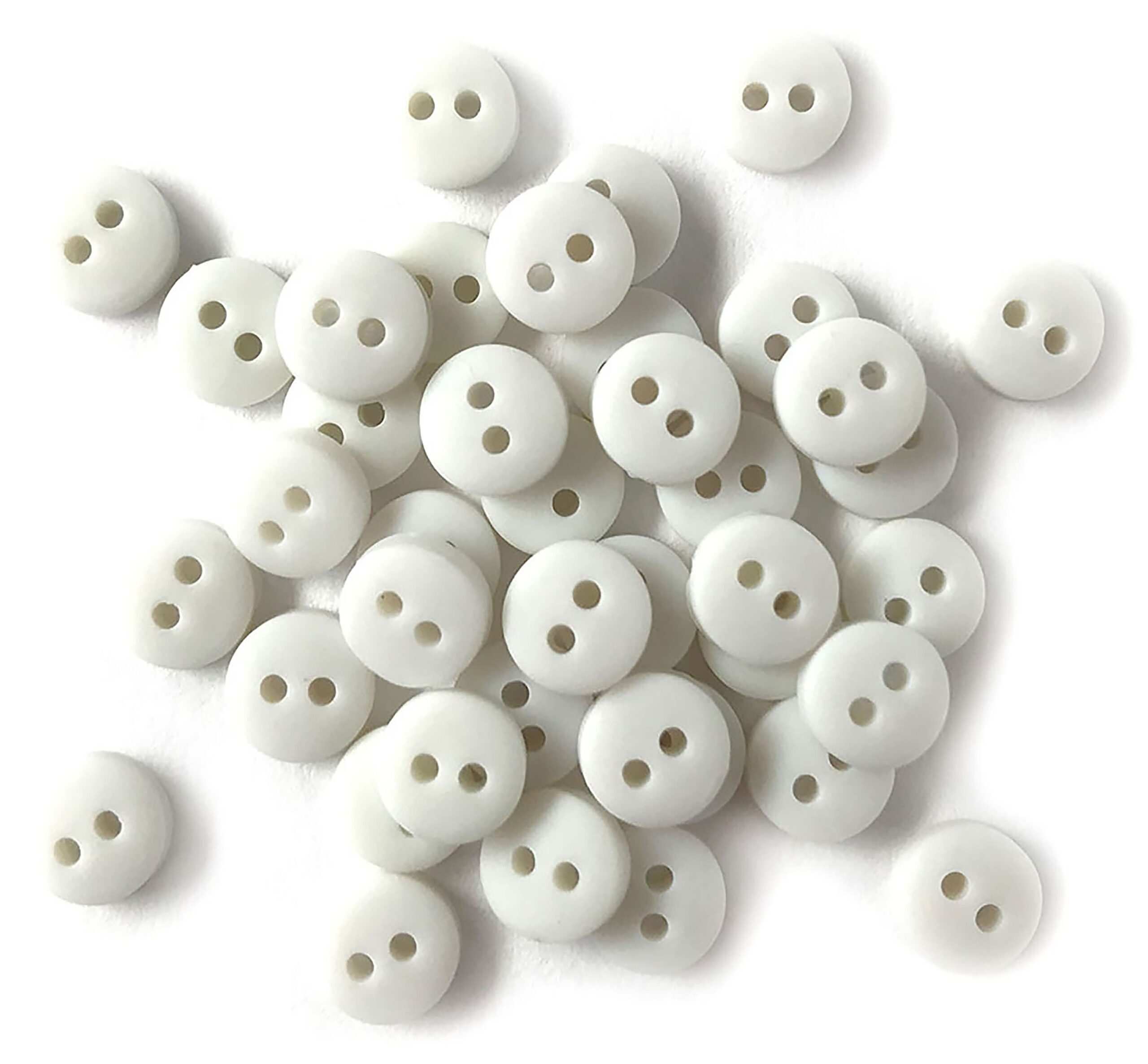BUTTONS GALORE & MORE TINY WHITE BUTTONS