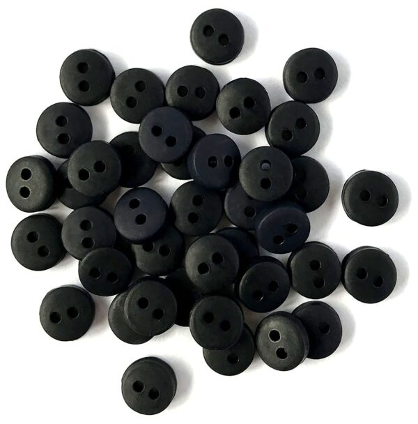 BUTTONS GALORE & MORE TINY BLACK BUTTONS