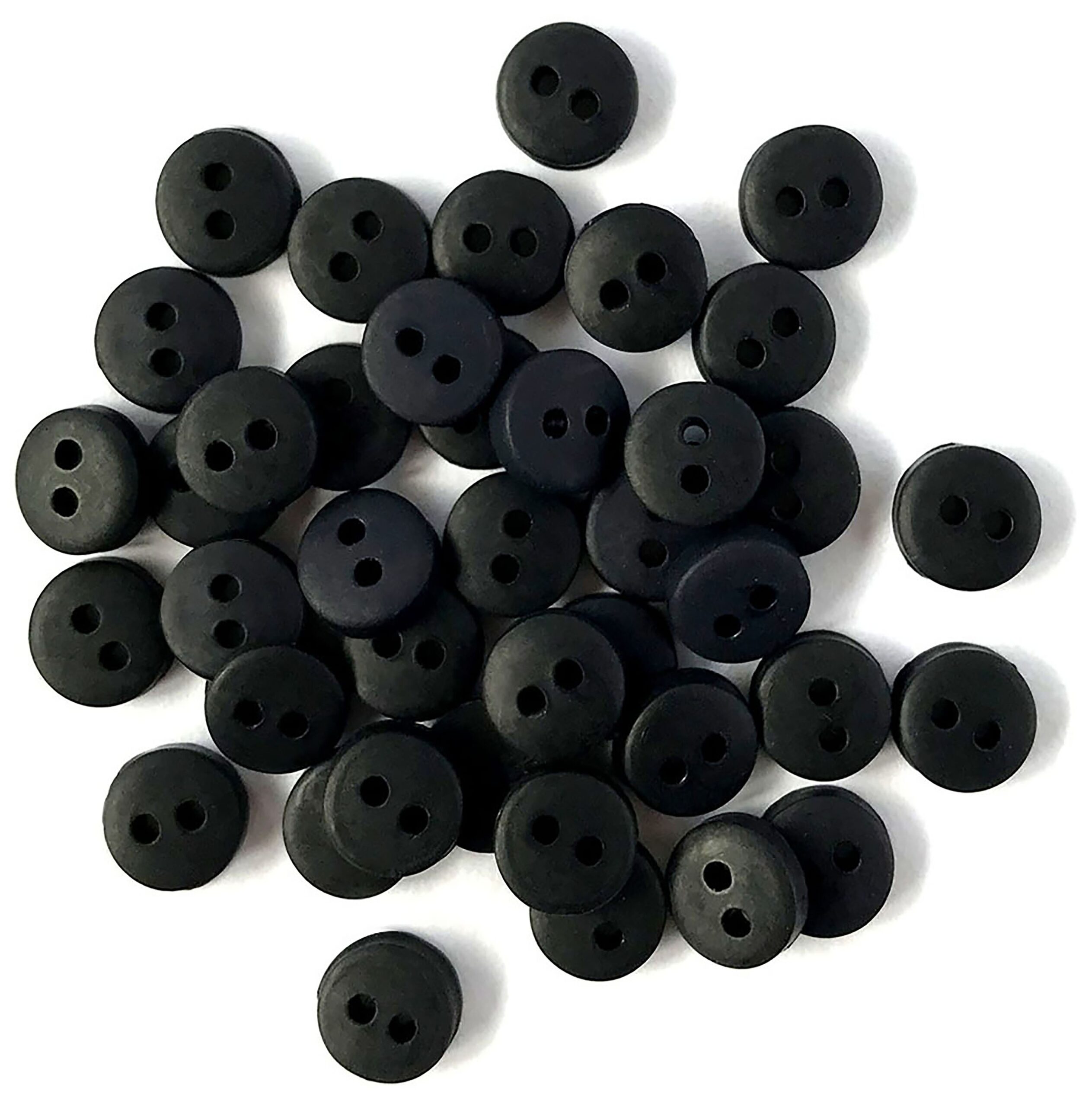 BUTTONS GALORE & MORE TINY BLACK BUTTONS