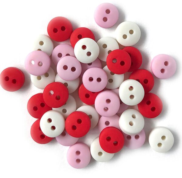 BUTTONS GALORE & MORE TINY SWEETHEART BUTTONS