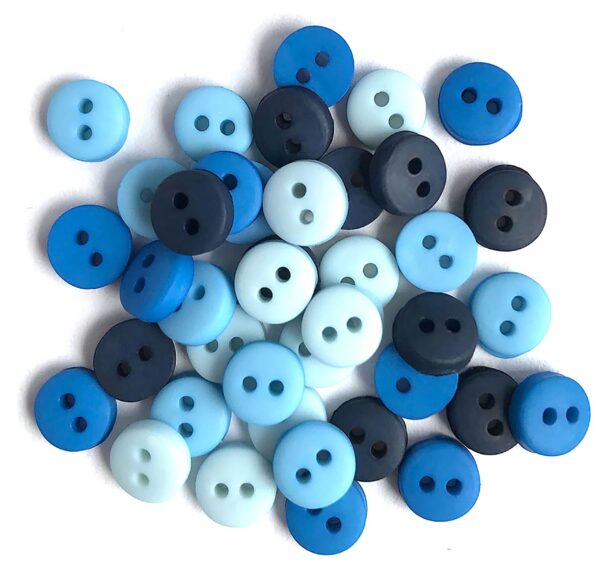 BUTTONS GALORE & MORE TINY BLUES BUTTONS