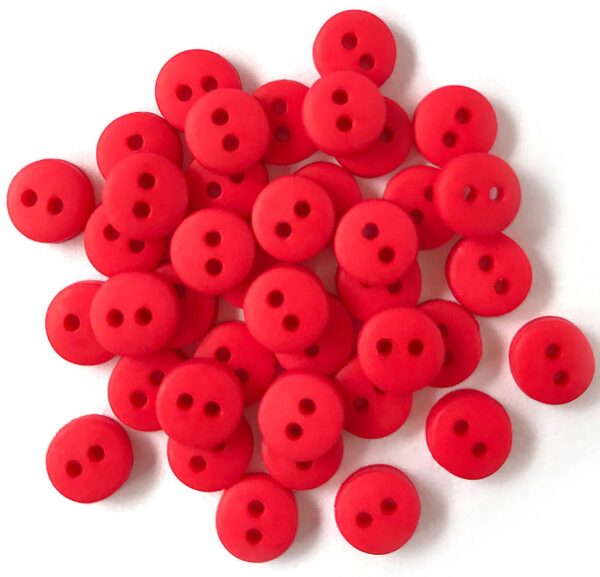 Buttons Galore & More TINY Red Buttons