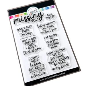 Catherine Pooler Stamp Inside Out Missing You Sentiments