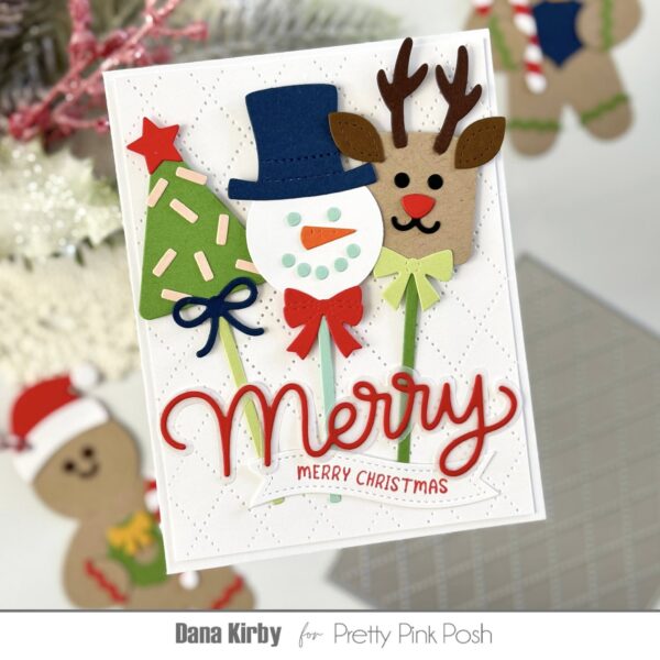 Pretty Pink Posh Die Christmas Cake Pops