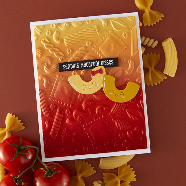 Spellbinders Al Dente 3D Embossing Folder From the Buon Appetito Collection