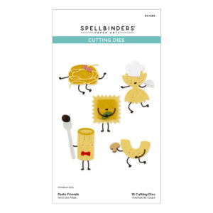 Spellbinders Pasta Friends Etched Dies From the Buon Appetito Collection