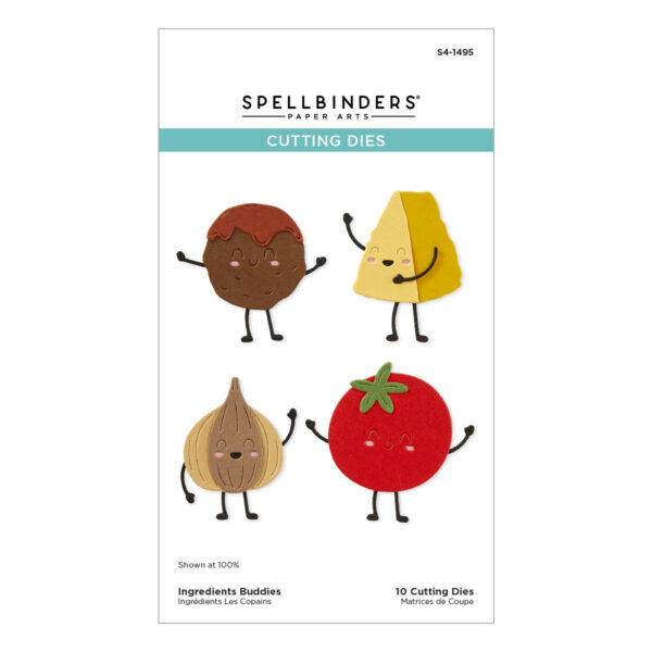 Spellbinders Ingredients Buddies Etched Dies From the Buon Appetito Collection