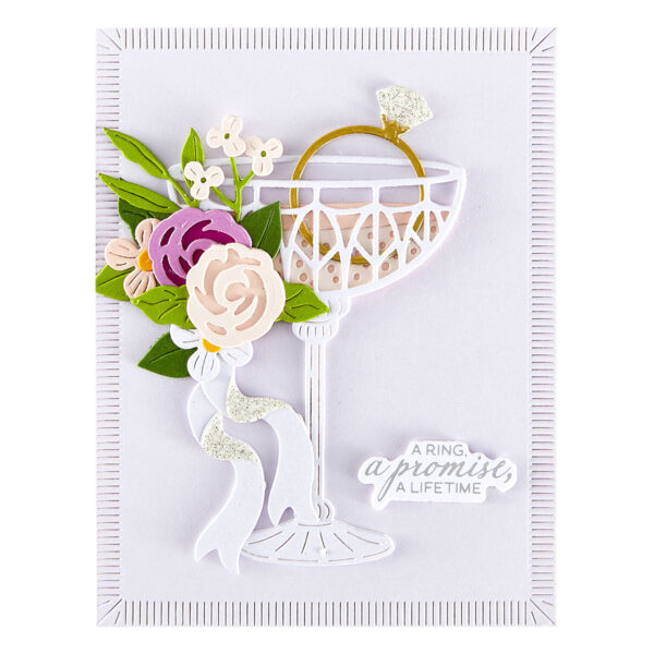 Spellbinders Linear Touch Rectangles and Tag Etched Dies From the Happier Hour Collection