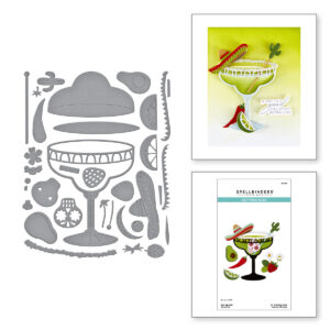 Spellbinders Sip Sip Ole' Etched Dies From the Happier Hour Collection